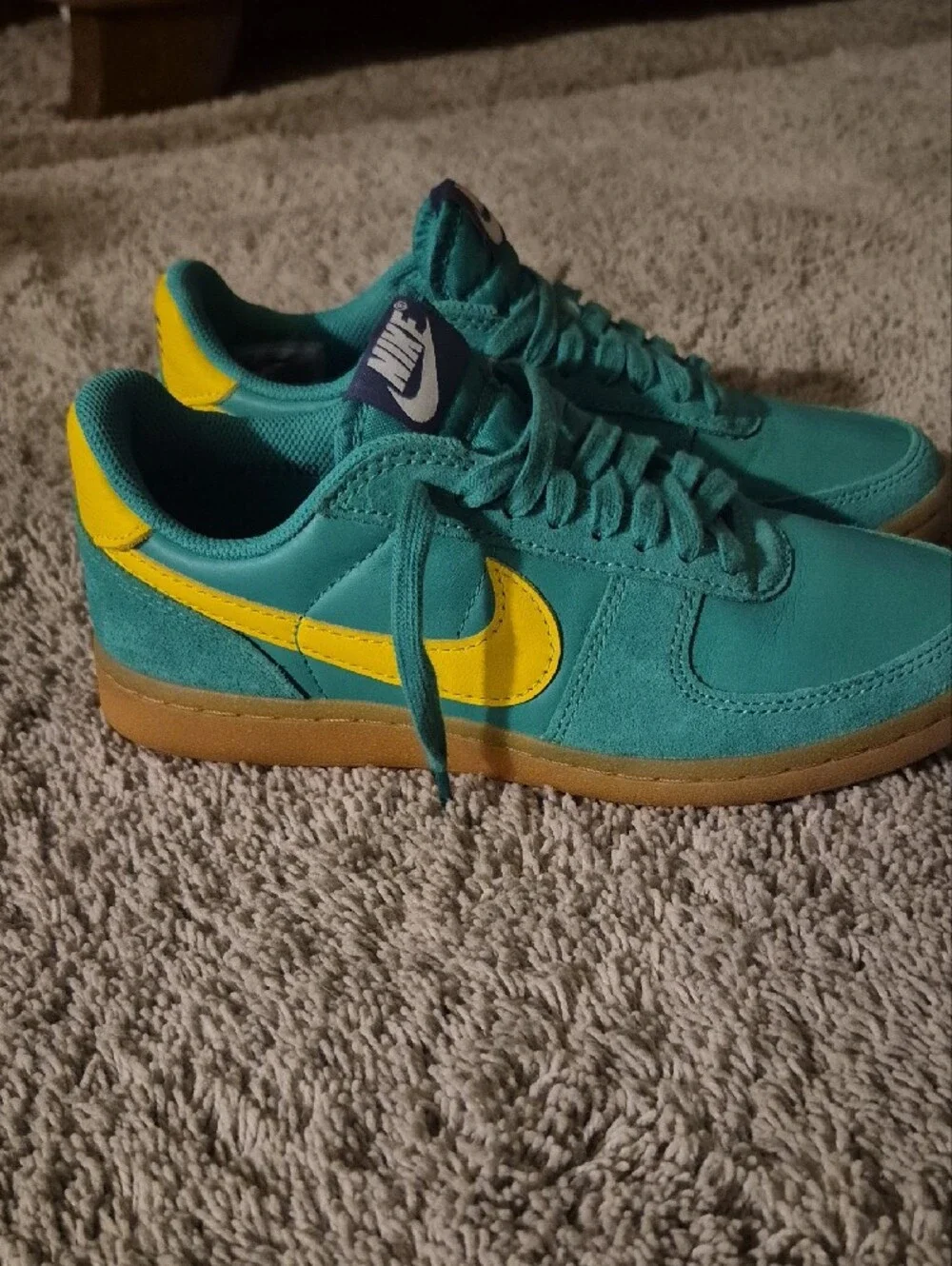 Nike Green & Yellow Low-Profile Sneakers
